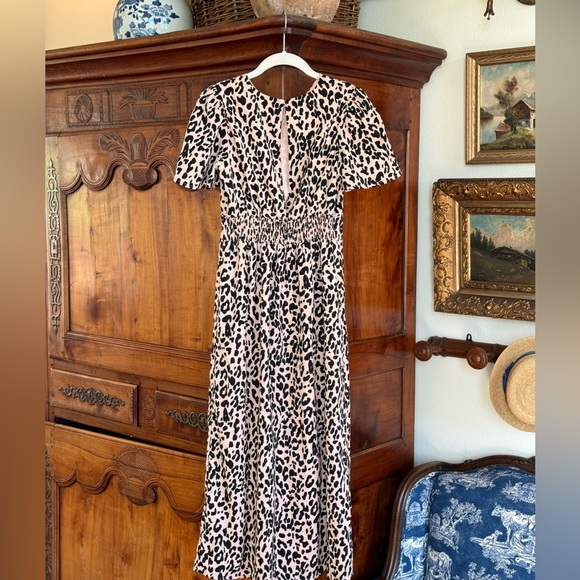 Sugar + Lips Leopard dress w/ splits - Picture 1 of 1